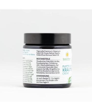 Herbal Ointment from SonnenMoor - Fast Legs Vein Cream for Stressed Skin & Legs | 90g Glass Jar - International Shipping - Buy Online on SooperMarket.com