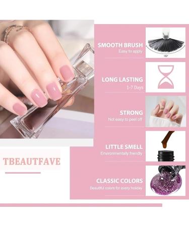 TBeautfave Navy Blue Nail Polish Quick Drying Long Lasting Nail Polish - Pastel Water Based Formula Nail Varnish - Fast and Easy Aapplication Water Resistant- for DIY Nail Art No Need Baking 27 - Buy Online on SooperMarket.com