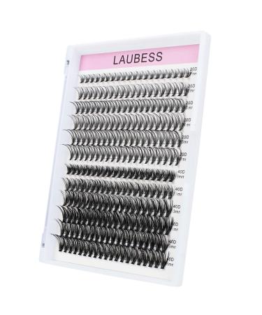 Cluster Lashes 240 pcs Individual Lashes LAUBESS Lash Clusters False Eyelashes Individual Cluster Eyelash Extensions Eyelash Clusters DIY Lash Extension Kit (20D/40D-0.07D-9-16mm) 20D/40D-0.07D 240 Piece Assortment