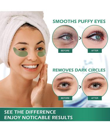 VANELC Eye Mask - Collagen Seaweed Under Eye Patches for Dark Circles Puffiness & Wrinkles | Natural Eye Treatment Gel - Buy Online on SooperMarket.com