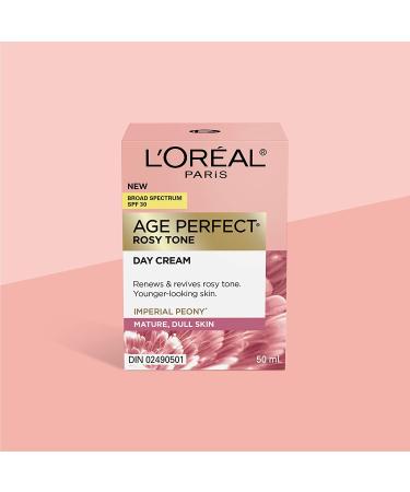 L'Oreal Age Perfect Rosy Tone Face Moisturizer SPF 30 with Imperial Peony - 1.7 oz Anti-Aging Day Cream - Buy Online on SooperMarket.com