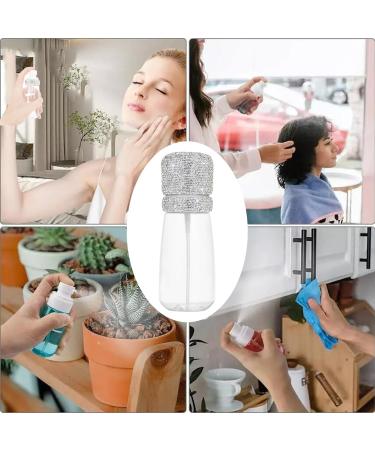 iHMeiju Bling Travel Spray Bottle 2oz/60ml Fine Mist Mini Empty Spray Bottle Leak Proof Cosmetic Refillable Travel Containers Plastic Hair Spray Bottle Sprayer for Water Perfume Face & Hair Mist. - Buy Online on SooperMarket.com