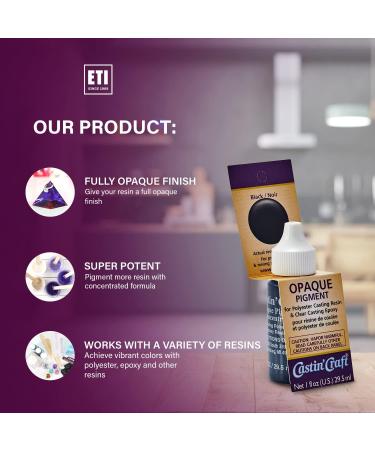 Castin' Craft Opaque Pigment 1 Oz Black - Environmental-Friendly | Shop Now - Buy Online on SooperMarket.com