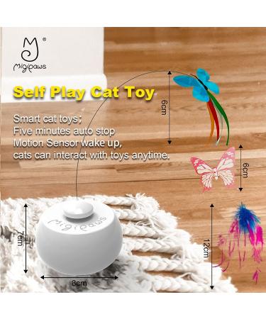 Migipaws Tunnel Cat Toy Set with Automatic Butterfly Play | Interactive Indoor Kitten Entertainment | Rechargeable & Innovative Design - Buy Online on SooperMarket.com