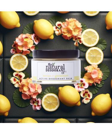 The Natural Deodorant Co Active Deodorant Balm Lemon & Geranium 55g Aluminium Free Plastic Free Extra Strength - Buy Online on SooperMarket.com