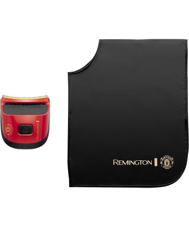Remington Manchester United Quick Cut Hair Clippers with 9 Guide Combs for Trimming and Detailing with Barber Cape Black and Red - Buy Online on SooperMarket.com