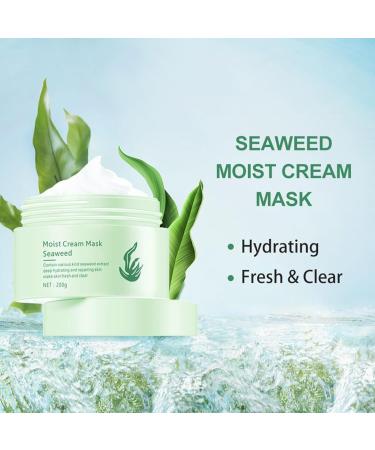 Seaweed Face Moisturizer & Mud Mask - Deep Hydration for Oily & Dry Skin Nourishing & Repairing Barrier 7.05 Oz - Buy Online on SooperMarket.com