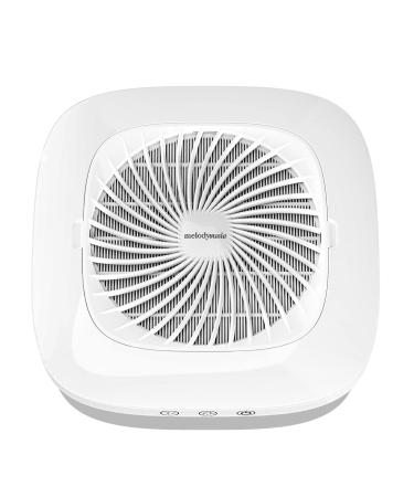 MelodySusie Nail Dust Collector with Reusable Filter, Powerful Nail Vacuum Fan Vent Dust Collector Extractor Electric Dust Suction Machine for Acrylic Gel Nail Polishing, Low Noise, Nail Salon