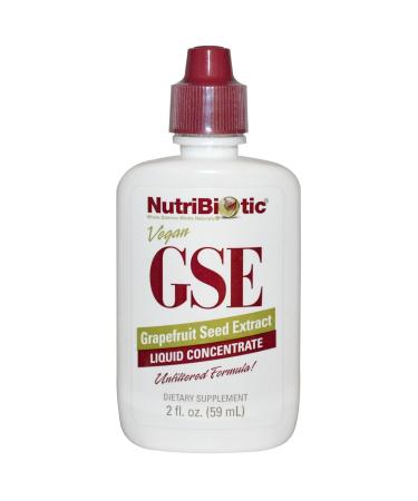 NutriBiotic GSE Liquid Concentrate Grapefruit Seed Extract 2 fl oz (59 ml) - 2pc