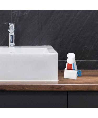 Toothpaste Squeezer Roller | Toothpaste Tube Squeezer - Rolling Tube Toothpaste Squeezer Toothpaste Seat Holder Stand Rotate Toothpaste Dispenser for Bathroom Laoxi Blue - Buy Online on SooperMarket.com