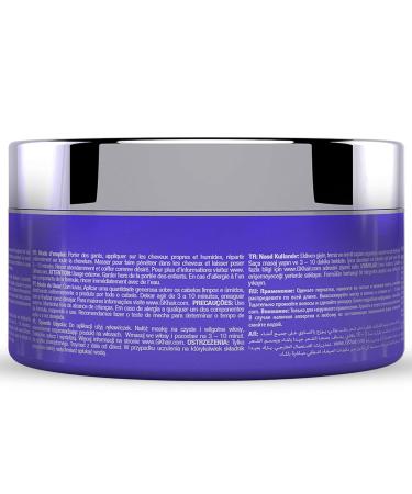 Global Keratin Ultra Blonde Bombshell Mask - 200g | Long-lasting Color & Moisturizing Treatment for All Hair Types | Unisex Hair Tinting by GKhair - Buy Online on SooperMarket.com