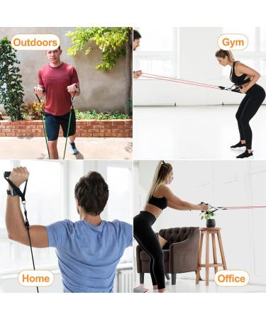Buy Lectorias 5 Fitness Straps & Resistance Bands for Strength Training - Includes 2 Hand Straps 2 Ankle Straps T r Anker & Storage Pocket - International Shipping - Buy Online on SooperMarket.com