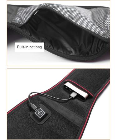 Ankroyu Heating Back Belt - Portable Heated Pad for Lumbar Support | Breathable Back Heating Pillow for Men & Women - Buy Online on SooperMarket.com