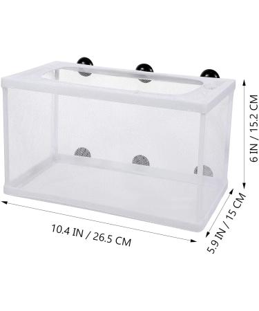 Large Fish Breeder Net with Suction Cups - Nylon Mesh Hatchery Isolation Box for Aquarium Tank - Buy Online on SooperMarket.com