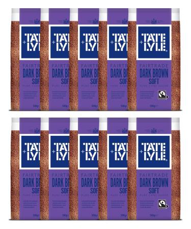 Tate & Lyle Fairtrade Dark Brown Soft Brown Cane Sugar 10X 500G imported by Shestore24