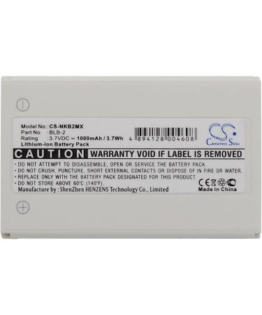 BLB-2 1000mAh Battery for Nokia 8310 8210 8910 6590 & More - Compatible High-Performance International Shipping - Buy Online on SooperMarket.com
