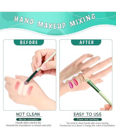 100pcs Makeup Hand Palette - Waterproof PU Film Self-Adhesive Disposable Mixing Palette for Flawless Application - Buy Online on SooperMarket.com