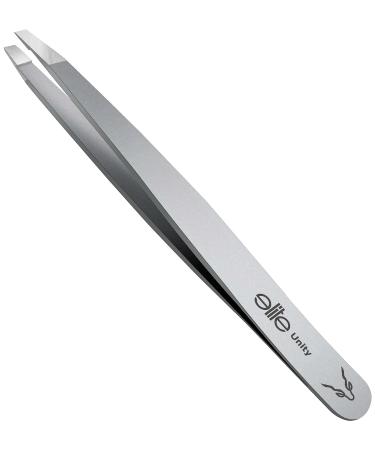 Elite Unity Tweezers - Empower Your Beauty Routine with Our Tweezers for Women Facial Hair - Tweezer Kit  Strong Grip  Ergonomic Design  and Professional Precision Hair Removal Tweezers (Grey)