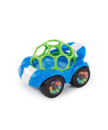 Bright Starts Oball toy car with rattle green-blue multicolored