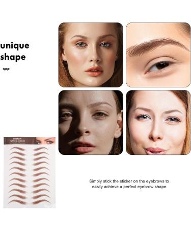 NOLITOY 12 Sheets Eyebrow Stickers Simulation Eyebrows Sticker Eyebrow Tattoos for Eyebrow Grooming - Buy Online on SooperMarket.com