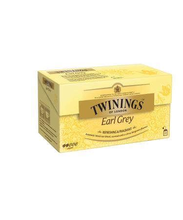 Twinings Earl Gray - Black Tea in the tea bag refined with Bergamot -Aroma - refreshing black tea from China 25 tea bags (50 g) 25 pieces (1 Pack)