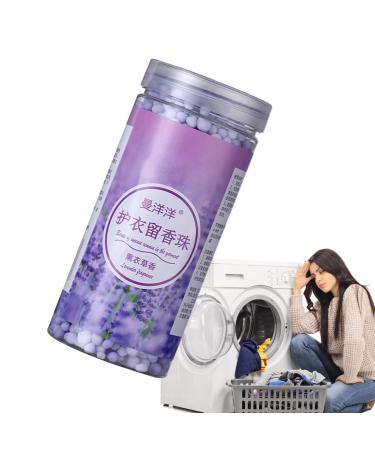 Virtcooy Laundry Enhancement Beads Scented Beads for Clothes - 200g Scented Reminder Beads for Laundry Fragrance Reminder Beads for Washer Lavender Fragrance-200 G