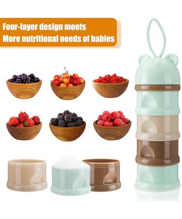 RosewineC 4-in-1 Portable Milk Powder Dispenser for Baby Feeding - 240ml Travel Storage Container - Buy Online on SooperMarket.com