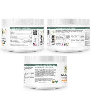 Wholistic Pet Organics Feline Complete - Organic Cat Multivitamins Powder for Immune Support & Antioxidants | Pumpkin Flavor - 4 oz - Buy Online on SooperMarket.com
