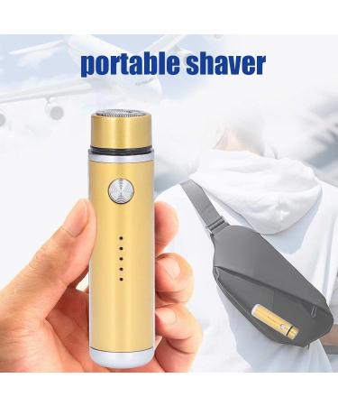 Mini USB Shaver Hypoallergenic Electric Shaver for Men (Gold) - Buy Online on SooperMarket.com