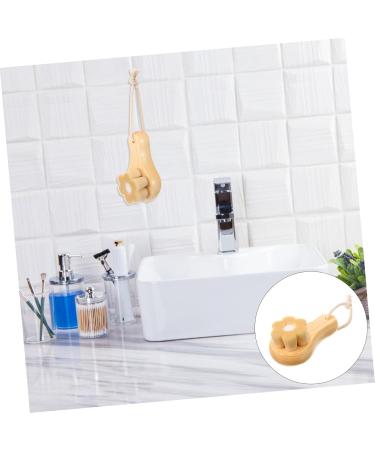 Mikinona Face Exfoliator wooden handle cleaning brush cleansing brush artificial fiber Pore Brush skin care face cleansing brush face brush makeup remover Scrubber face dry brush - Buy Online on SooperMarket.com