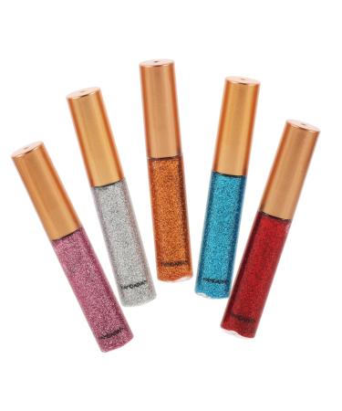 Mikinona 5pcs Sparkle Eyeliner Gold Eyeliner Liquid Eyeshadow Glitter Highlight Makeup Liquid