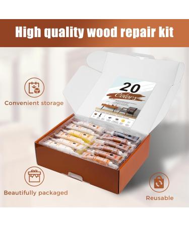 Wood Furniture Repair Kit - 41 Piece Laminate & Vinyl Floor Repair Set for Scratches Cracks & Touch-Ups | Restore Hardwood Tables Doors & Cabinets - Buy Online on SooperMarket.com
