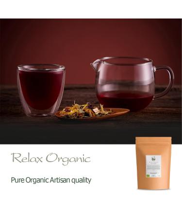 Organic Chamomile Herbal Tea - Relaxation & Stress Relief - 200g Loose Leaf Blend - Buy Online on SooperMarket.com