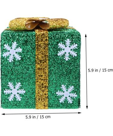 Cabilock Box Shop Decoration Decorative Wall Basket Showcase Adornment Christmas Bag Green 15.00X15.00X15.00CM - Buy Online on SooperMarket.com