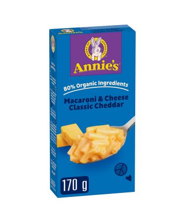 Annie's Homegrown Macaroni & Cheese Classic Cheddar 170 Gram 12 Count