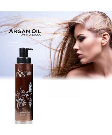 Sulfate Free Moroccan Argan Oil Conditioner - Repair and Hydrate Dry, Frizzy Hair - Safe for Color and Keratin Treated Hair - Professional Formula - Buy Online on SooperMarket.com