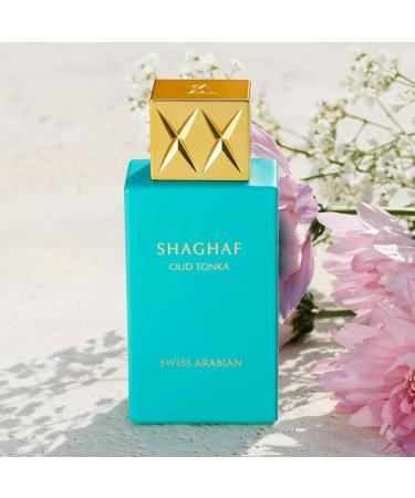 Swiss Arabian Shaghaf Oud Tonka - Vanilla Perfume with Warm Amber Fragrance - Earthy and Woody Allure - Enchanting Fusion of Arabic Perfume - 2.5 oz - Buy Online on SooperMarket.com