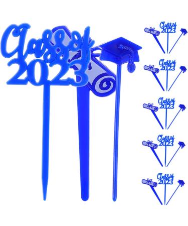 HOMSFOU 150 Pcs Graduation Cake Insert 2023 Graduation Cupcake Toppers Class of 2023 Cupcake Topper Grad Dessert Topper Class of 2023 Cake Picks Grad Inserting Toppers Graduate Delicate - Buy Online on SooperMarket.com