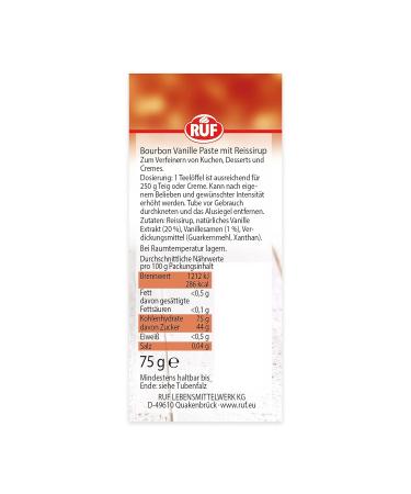 Buy Real Bourbon Vanilla Paste - Gluten-Free & Vegan | Ideal for Cakes Tarts & Desserts - 75g Tube (Pack of 2) - Buy Online on SooperMarket.com