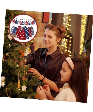 CIYODO 1 Set Christmas Advent Calendar Bags Drawstring Bag Candy Drawstring Bag Calendars Wood - Buy Online on SooperMarket.com