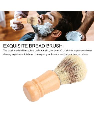Premium Shaving Brush with Wooden Handle - Soft Hair for Men | Beard & Razor Brush for Home Salon - Buy Online on SooperMarket.com