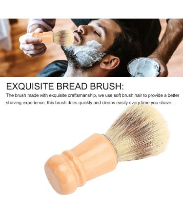 Men's Wooden Handle Shaving Brush - Soft Beard Brush for Home & Barber Use | International Shipping - Buy Online on SooperMarket.com
