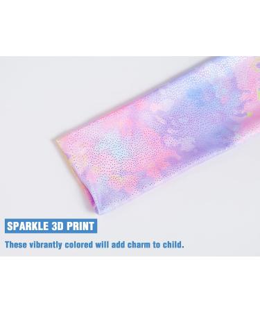 Sparkly Unicorn Rainbow Gymnastics Leotard for Girls | Long Sleeve Tumbling Outfit Age 2-9 Years | Tie Dye B 2-3T - Buy Online on SooperMarket.com