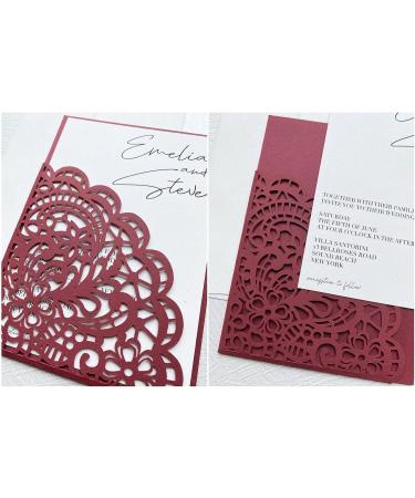 Paver RED/Wine/Burgundy Cardstock Paper - 8.5 x 11 inch Premium 80 lb. Cover - 25 Sheets from Cardstock Warehouse - Buy Online on SooperMarket.com