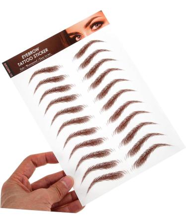 Mikinona 5 Sheets Eyebrow Stickers Simulation Eyebrow Peel off Eyebrow Sticker Fake Eyebrows Makeup Eyebrow - Buy Online on SooperMarket.com