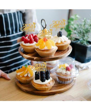 HOLIDYOYO 15pcs 2024 Graduation Cake Inserts Top Hat Cake Decors Class of 2024 Cupcake Picks 2024 Graduation Cupcake Toppers Graduation Cake Decorations Graduate Paper Dining Table - Buy Online on SooperMarket.com