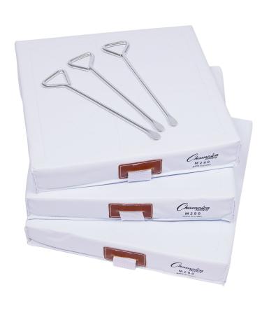 Champion Sports Foam Filled Nylon Cover Baseball Base Set Quilted Cover & 1 Strap (14" x 14" x 2")