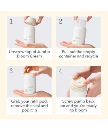 Buy Beekman 1802 Bloom Cream Goat Milk Face Moisturizer Jumbo Refill Pod - 3.38 Fl Oz - Lightweight & Hydrating for All Skin Types - Cruelty Free International Shipping - Buy Online on SooperMarket.com
