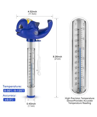 Formizon Floating Pool Thermometer | Break-Resistant Water Temperature Gauge for Pools Spas & Aquariums - Accurate & Durable - Buy Online on SooperMarket.com