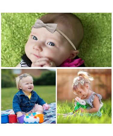 12-Piece Baby Hair Bands | Fashionable Frontal Ligaments & Accessories for Toddlers and Newborns - Buy Online on SooperMarket.com